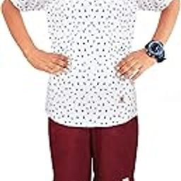 100% Cotton Half Kurta And Solid Shorts 35-image-86