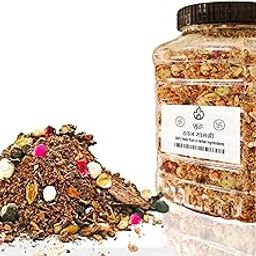 Hawan Samagri 500 Gram |100% Pure and Natural | Mixture of Various Dried Herbal Roots and Leaves for Vedic Yagya Pujan. Hawan Worship Pooja Samagri, Havan Samagari 1/2 K.G. (500 G.)-image-45