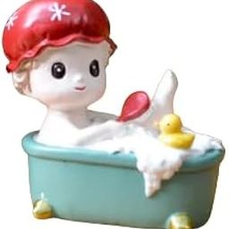 Baby in Bath Tub, Table Decor, Garden Decor, Miniature-image-96