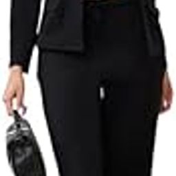 Women's Cuff Sleeve Lycra Collared Neck 3 Piece Blazer Co-Ords Dress-picture-30