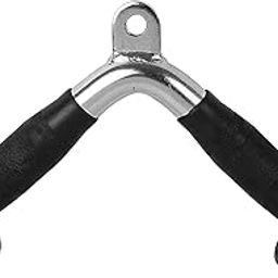 Sports V-Shaped Press Down Bar with imported rubber grip Non-Slip Handle | Tricep V Bar Cable Attachment-picture-30