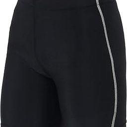 ZIXIN Men's Compression Sports Shorts Half Tights Black-picture-27