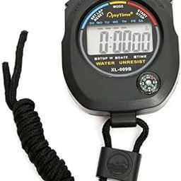 JUSTAKEIT Sports Waterproof Stopwatch Timer Set, Multi-Function Electronic Digital Stopwatch | Large Display with Date Time and Alarm | Coaches, Sports Timer, Running, Gym, Outdoor (Black-1)-30