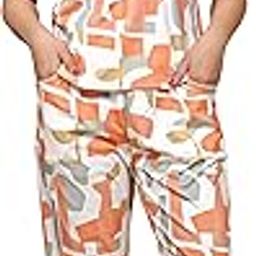 DADX Women's Floral Print Tracksuit Set – Polyester Lycra Track Suit & Gym Wear with Pockets, Ankle-Length Joggers, and Drawstring Waist-image-71