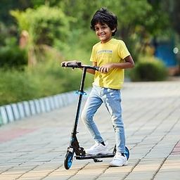 Amazon Brand - Jam & Honey- Kick Scooter for Kids Ages 6-13 Years | Foldable with 3 Adjustable Height | 2 Wheels | BIS Certified | Max Weight Capacity 50kg (Blue)-12