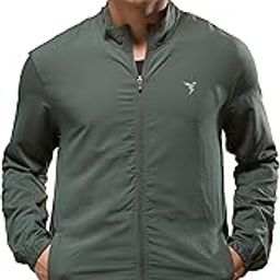 technosport Men's Solid Polyester Techno Lite Jacket With SPF50+ And Microbial Properties-picture-7