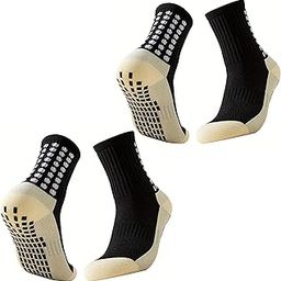 Silicon Grip Soccer Socks for Men, Anti-Skid Silicone Athletic Socks with Thick Bottom, Arch Support, Breathable Fabric for Sports & Training-image-4