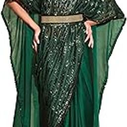 Women's Sequinns Embellished Crepe Kaftan Saree With Un-stitched blouse-picture-16