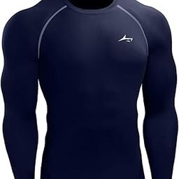 Men's Premium Full Sleeve Compression T-Shirt - Athletic Base Layer Tights for Fitness & Sports-image-95