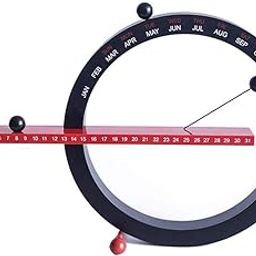 Atorse Perpetual Calendar, 2019 Creative Magnetic Plastic Manual Switch Desktop Week/Day/Month Calendar, Decoration Gift for Home Office-image-17