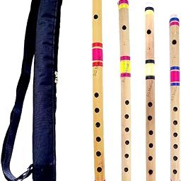 SG Musical Indian Bamboo Pipe Combo A+B+F+G Scale With Bag | flute indian bamboo bansuri flute for beginners Scale With Bag flute bansuri Indian-image-1
