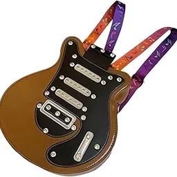 zoomella Women Guitar Shaped Backpack Adjustable Shoulder Straps for Office Traveling Brown|Women's Handbags & Bags|Clothing, Shoes & Accessories-picture-49