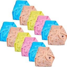 New Born Baby Baby Boys and Baby Girls Nappy (Langot) (Cloth Diaper), Pack Of 12, Pure Organic Hosiery Cotton Soft Fabric-18