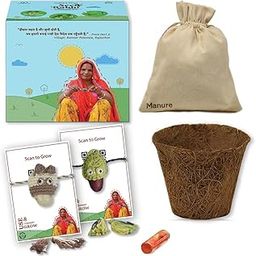 Seed Rakhi 2 Eco-Friendly Rakhi For Brother With Planter, 1 Instruction Manual With Roli|Plantable & Handmade|Natural Cotton Thread|Rakhi Gift Set for Sister, Brother, Kids (Green & White)-image-54
