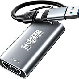 4K HDMI Video Capture Card,XIIXMASK USB 3.0 Capture Card,HDMI to USB/USB C Audio Video Recording in 1080P@60Hz, 2K@50Hz for Teaching,Broadcasting,Gaming,Streaming,Video Conference-20