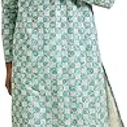 Men's Cotton Blend Chikankari Grid Print Kurta Pyjama Set (2pcs)-picture-41