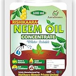 AARAMONES| Natural Pure Cold Pressed Water Soluble Neem Oil 200ml With Free Spray Gun Concentrate For Plants & Garden For Indoor-picture-17
