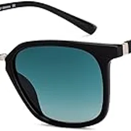 vincent chase eyewear By Lenskart | Black Silver Green Full Rim Square Branded Latest And Stylish Sunglasses | Polarized And 100% Uv Protected | Men & Women | Large | VC S11110-picture-30