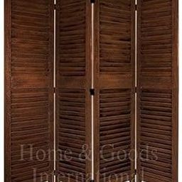 Wooden Room Divider Partition - Foldable Wood Screen Separator for Living Room, Bedroom, Office, Restaurant || Patti Design (4 Panel - Walnut)-image-65