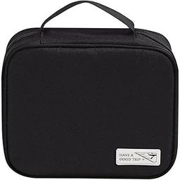 Toiletry Bag for Men and Women – Multipurpose Travel Bag with Waterproof Pockets, Mesh Pockets, Toiletry Kit, Cosmetics, Gadget, Make up and Accessories Bag, Shaving Kit Bag (Black)-image-4