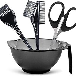 adbeni Professional Hair Coloring Kit for Women & Men | Color Mixing Bowl, Applicator Comb, Double-Ended Brush, Dye Scissors & Henna Tools DIY Hair Colour Kit at Home (Pack of 4)-image-17