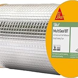 SIKA – Butyl waterproofing tape MultiSeal BT – Weatherproof – Seals out water and draughts – Rubber tape for pipe cracks – 5 cm x 5 m – Silver-26