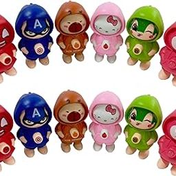 Cute Anime Character Keychain Set – Mini Action Figures & Bag Charms for Kids & Fans Includes Cartoon-Inspired Characters Decorative Key Ring for Bags, Backpacks & Collectibles-image-58