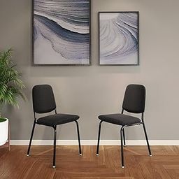 GODREJ INTERIO Dining Chairs Kalyx Fabric Dining Chair, 1-Year Warranty, Black (Set of 2)-image-41
