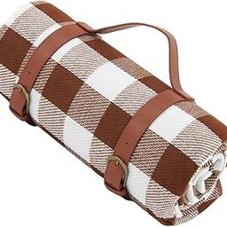ATORSE Picnic Blanket PU Leather Handle Outdoor Blanket Foldable Rug for Camping 200x200cm-image-75