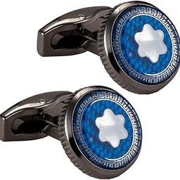 knighthood Iconic Star Emblem Formal Executive Cufflinks For Men (Gun Metal)-picture-9