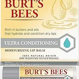 Burt's Bees 100% Natural Moisturizing Lip Balm, Ultra Conditioning with Kokum Butter, 2 Tubes in Blister Box-18