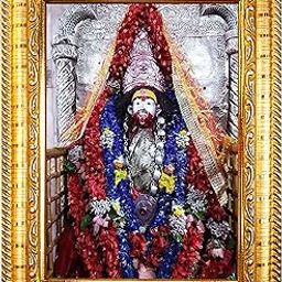 Hawai Tarapith Maa Tara Photo with Engineered Wood Wall Hanging Home Décor Religious Photo Frame for Home Office Prayer Room, 21x18cm SFDI416GLDFRM-image-58