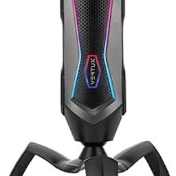 Cardioid Gaming Microphone with RGB Effects Anti Vibration Shock Mount | Four Polar Patterns Pop Filter | Gain Control | Podcasts | Twitch | YouTube | Discord Black | Marshal - USB-image-28