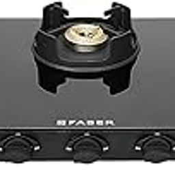 Faber 3 Burner Auto-Ignition Cooktop| ONYX AI 3BB BK |Black ABS Knobs|' Brass Burners| Cast Iron Pan Support| Black Glass Finish |7 Yrs Warranty Glass & 5 Yrs on Burner & Valve | 2 Yrs Comprehensive-image-48