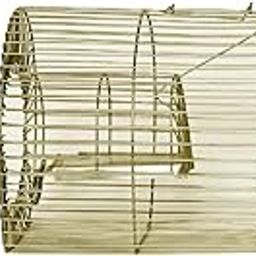 Rodent Control Cage, Round Metal Wire Cage for Rat and Mouse Trapping, Golden Green-image-59