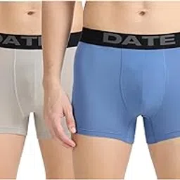 crystal Date Men's Micro Modal Trunks, Super Soft and Comfortable, Pack of 2-picture-3