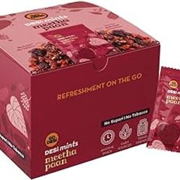 Go Desi Meetha Paan Mouth fresheners, Desi Mints, Refreshing Mouthfreshener, Mukhwas, Box of 40 Sachets-image-78
