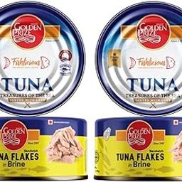 Golden Prize Tuna Sandwich Flakes in Brine 185Gms Each - Pack of 2 Units-image-88