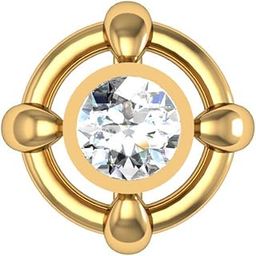 14K Yellow Gold Screw Nose Pin for Women-image-60