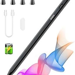 Seiben Universal Active Stylus Pen for iOS and Android Tablet/Phone, Universal Stylus Pen compatilbe with All Models of Phones/Tablets. Free Glove Black. Not Compatible with Xiaomi Tablets-image-91