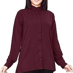 Women Crepe Top Regular Fit Western (W1153_Red_XXL)-image-2