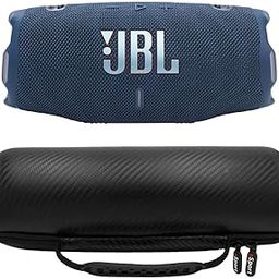 JBL Charge 6 Waterproof Portable Speaker Bundle with gSport Carbon Fiber Case (Blue)-image-9