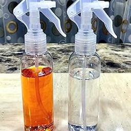 KIRA Empty Plastic Refillable Fine Mist Spray Bottle (White, 200 ml) -Set of 2 Pieces-32