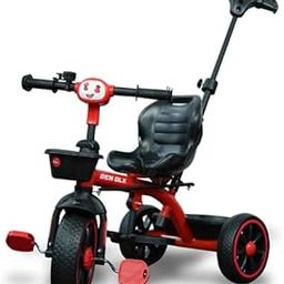Apple Baby Thunder Plug & Play Baby/Kids Tricycle with Parental Control, Safety Guard Rail, Storage Basket, Cushion Seat & Bell – for 1 to 4 Years Boys/Girls-picture-3