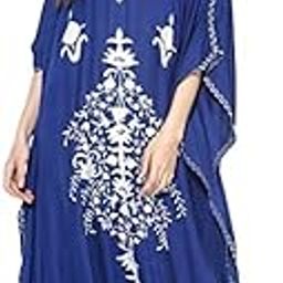 Kashmiri Embroidered Rayon Kaftan-image-27