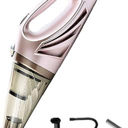 UJEAVETTE Portable Handheld Dual-Use Wet and Dry Car Home Vacuum Cleaner Rose Gold-picture-0