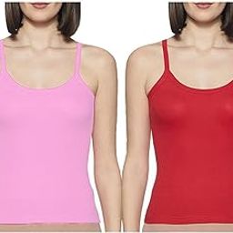 Fox World Womens Cotton Folding Strap Slip Camisole Pack of 2-image-90