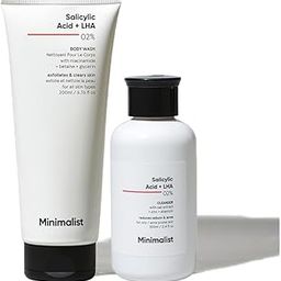 Minimalist Salicylic Acid Face Wash and Body Wash Combo | Anti Acne Cleanser + Shower Gel | For Oily, Acne-Prone Skin | Sulphate (SLS), Dye, & Fragrance Free | For Women & Men-image-35