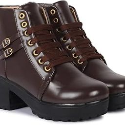 Lace-Up Ankle-Length Boots for Women & Girl's-25