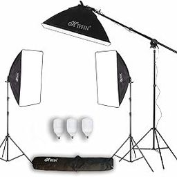 HIFFIN SL50 3 Point LED Photo & Video, Photography Softbox Lighting Kit for YouTube Videography, Portrait Shooting Studio Lights, Film Making, Key Light, Fill Light and Back Light, Chroma Kit-0